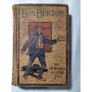 Vintage Bob Burton Horatio Alger Jr Young Ranchman Adventure Hardcover Book Miss